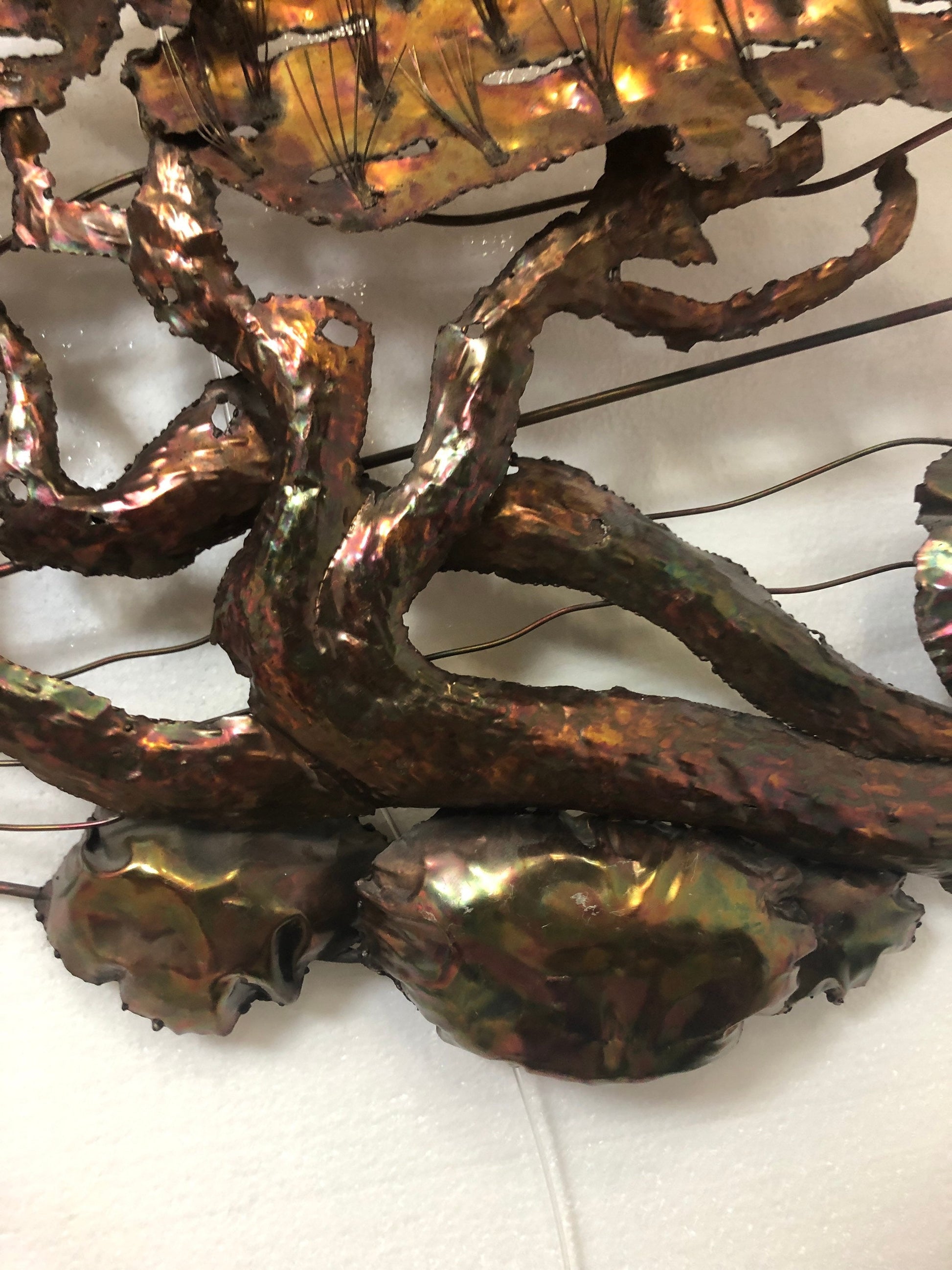 Copper Tree Wall Sculpture