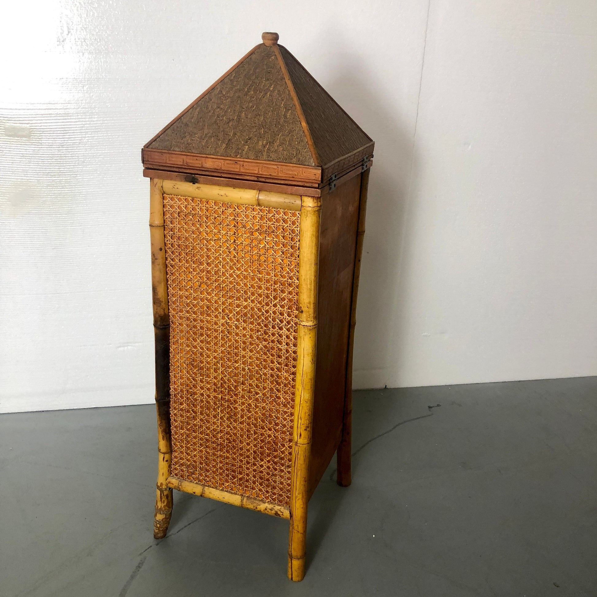 Bamboo Chiffonier | Hinged Top