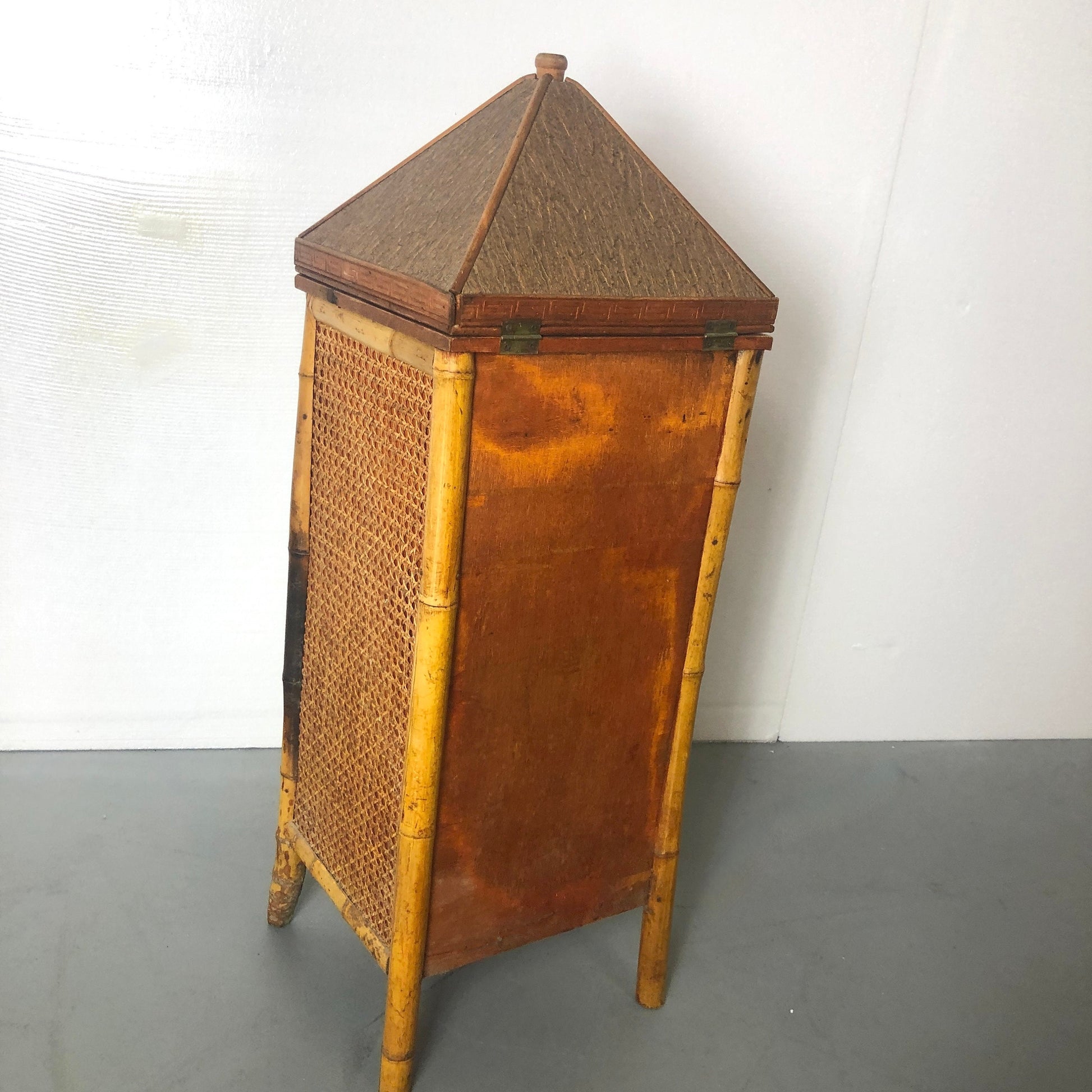 Bamboo Chiffonier | Hinged Top