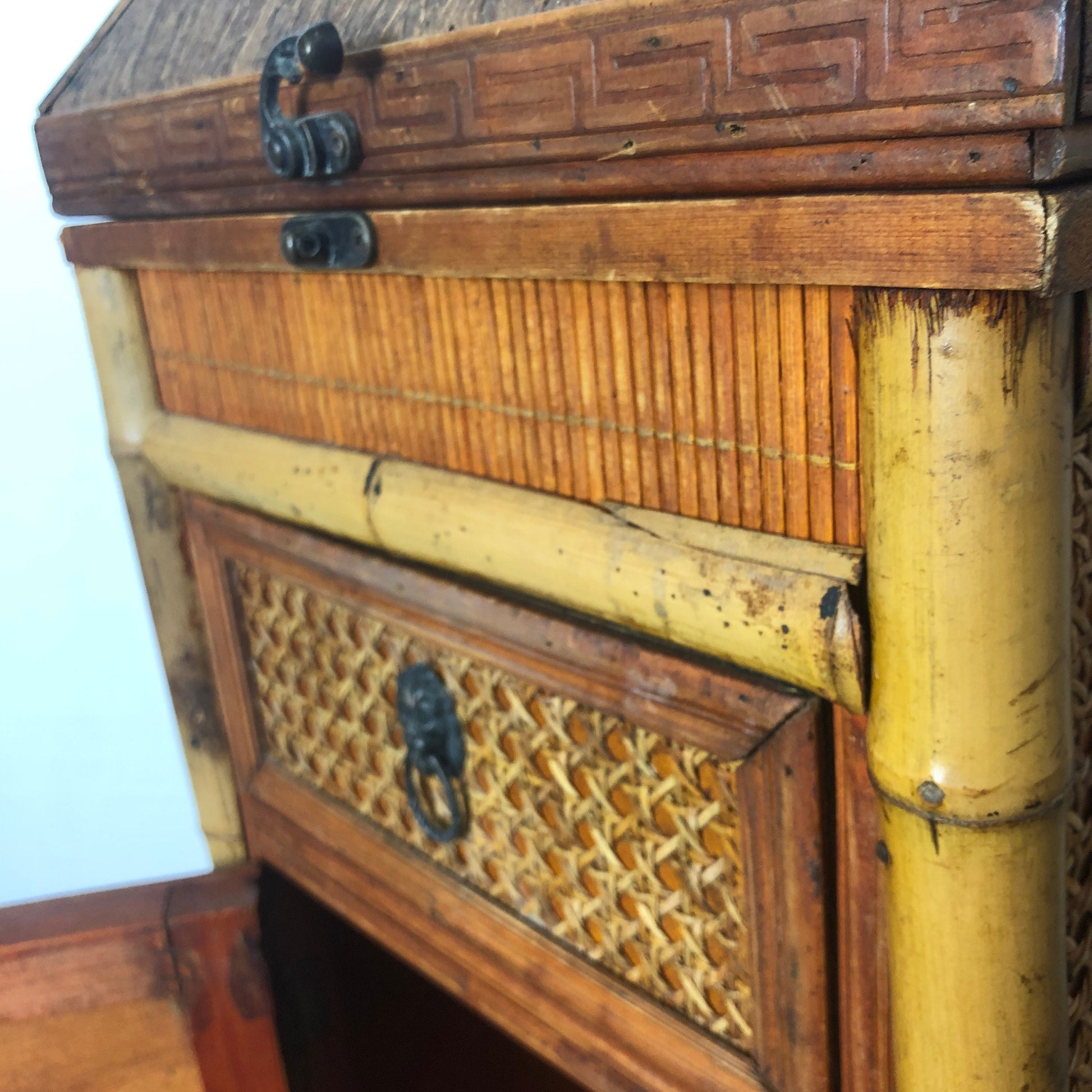 Bamboo Chiffonier | Hinged Top