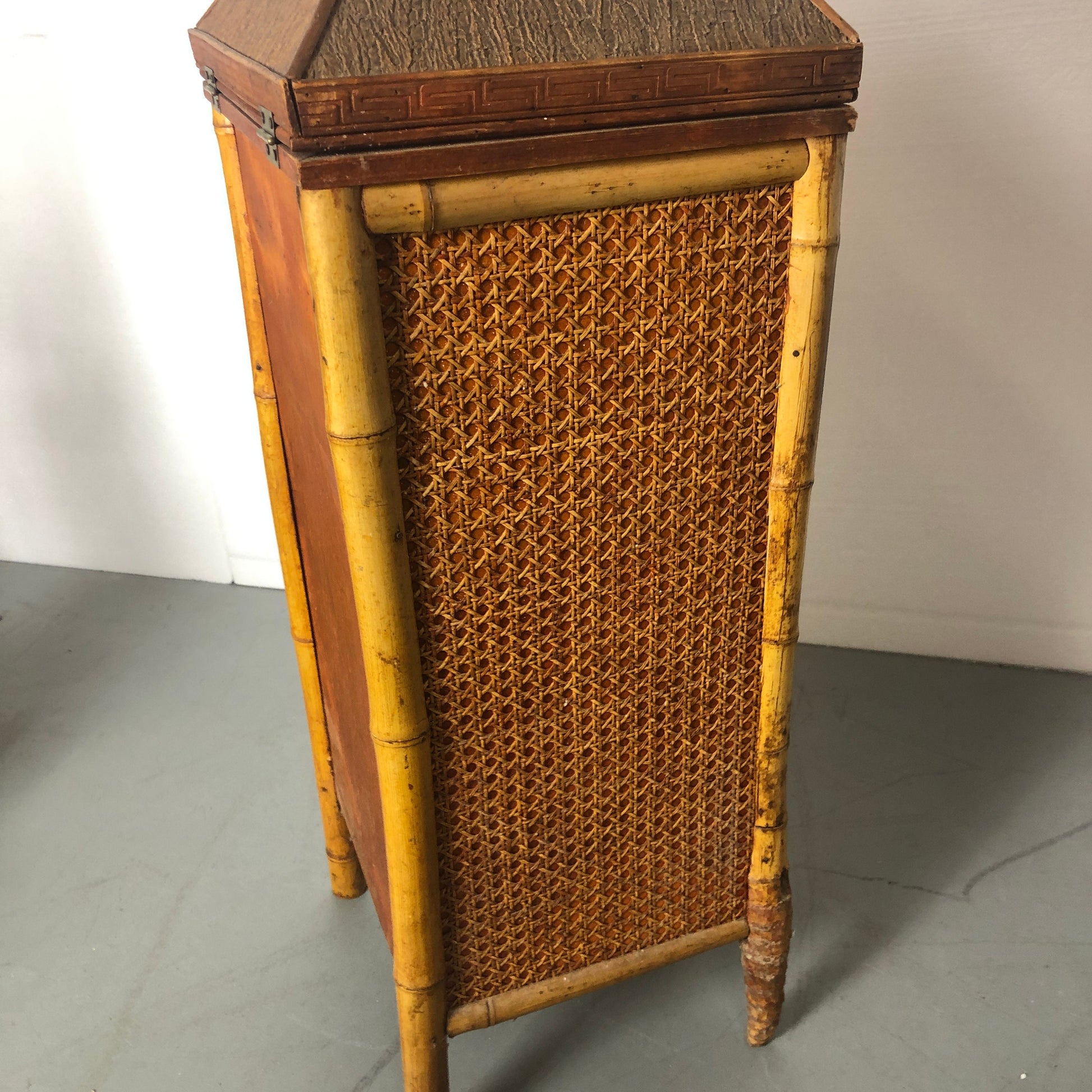 Bamboo Chiffonier | Hinged Top