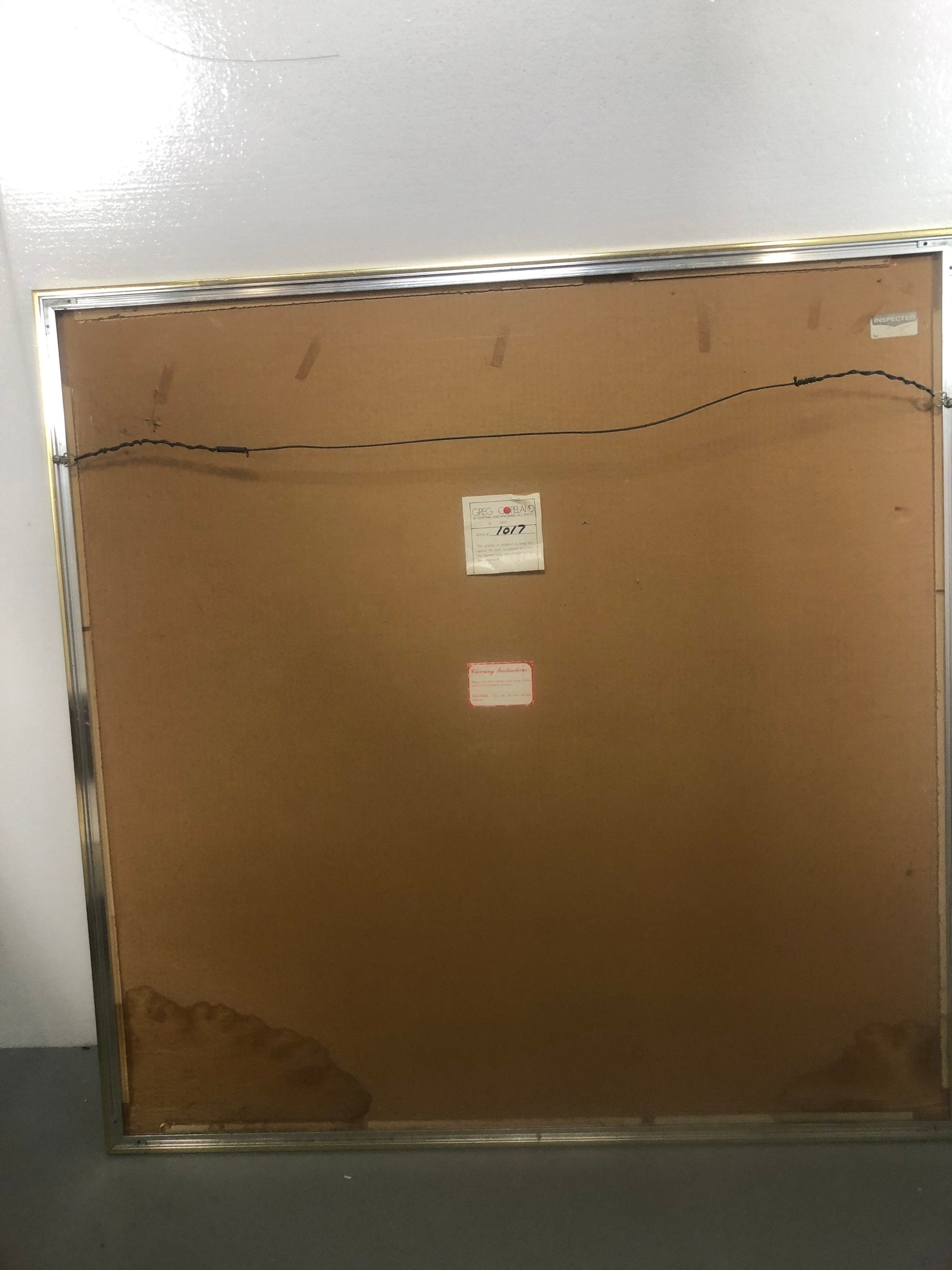 Greg Copeland Burlwood Graphic Op-Art Wall Mirror