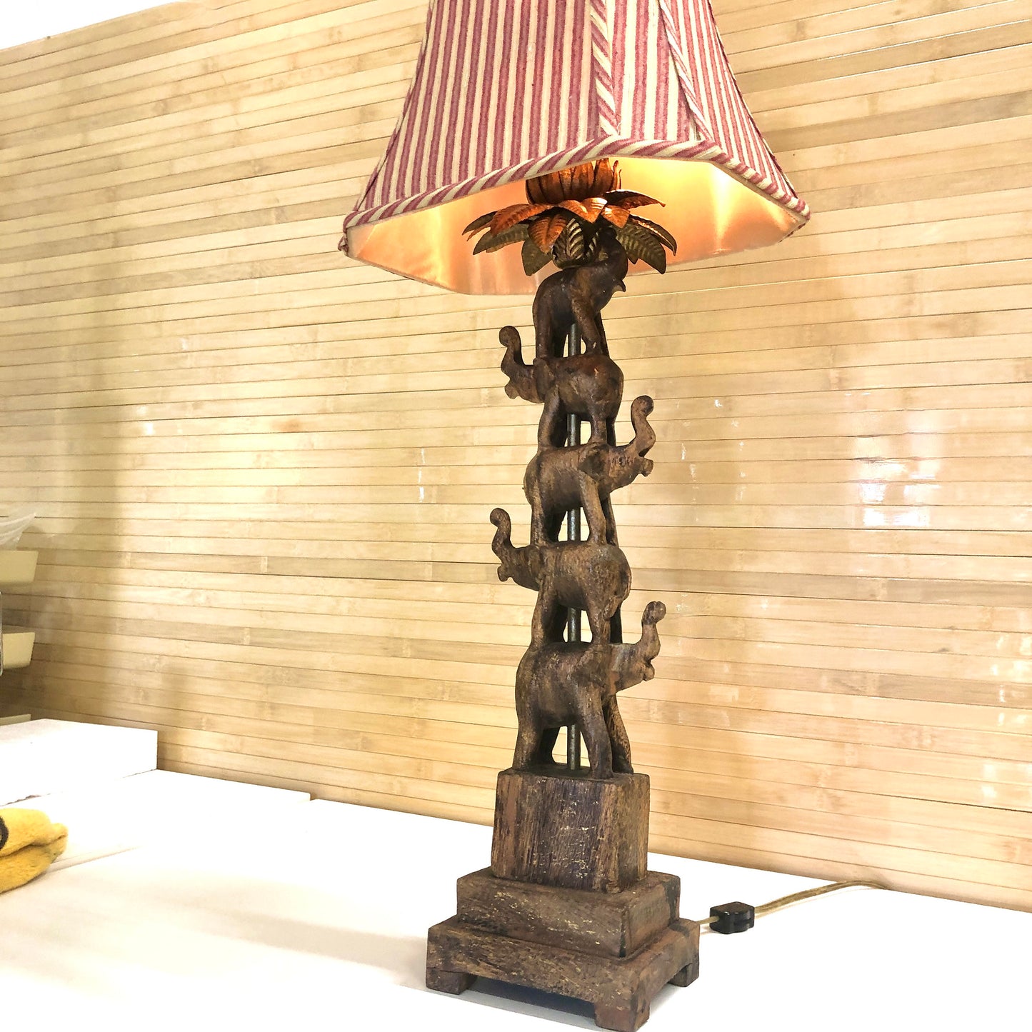 Stacked Elephants Table Lamp by Tyndale