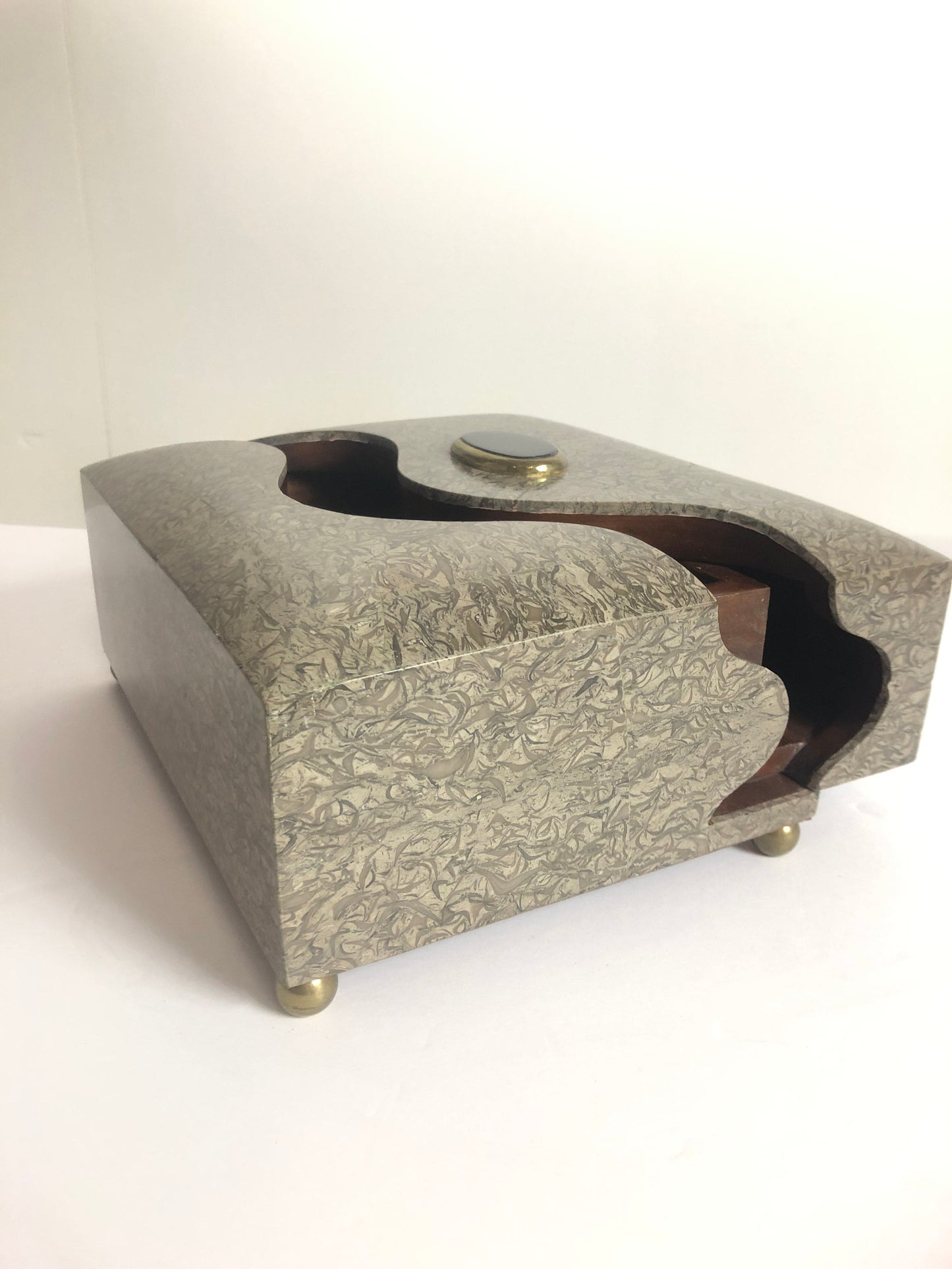 Rosewood Personal Storage Box | Tessellated Stone 