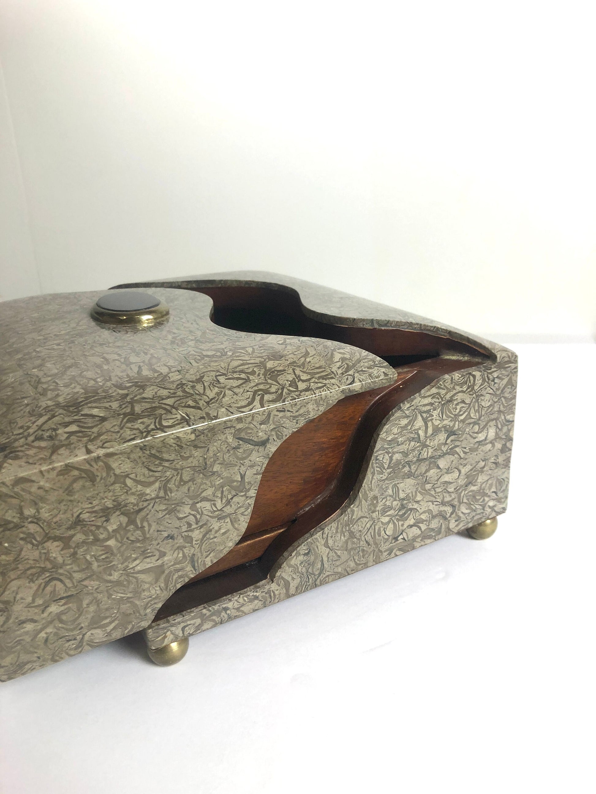 Rosewood Personal Storage Box | Tessellated Stone 