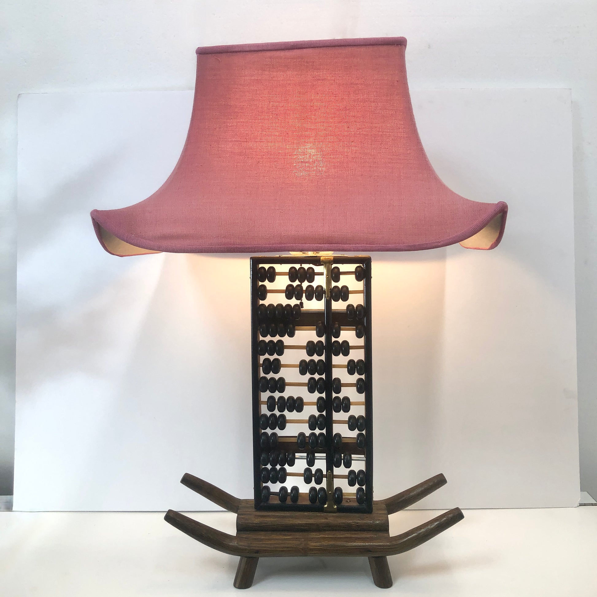 Large Chinoiserie Abacus Table Lamp