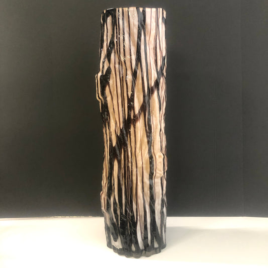 Faux Bois Glass Tree Trunk Umbrella Stand