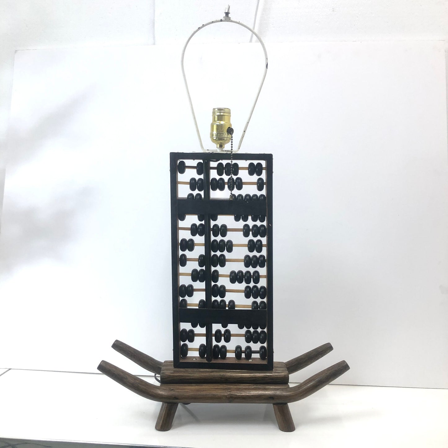 Large Chinoiserie Abacus Table Lamp