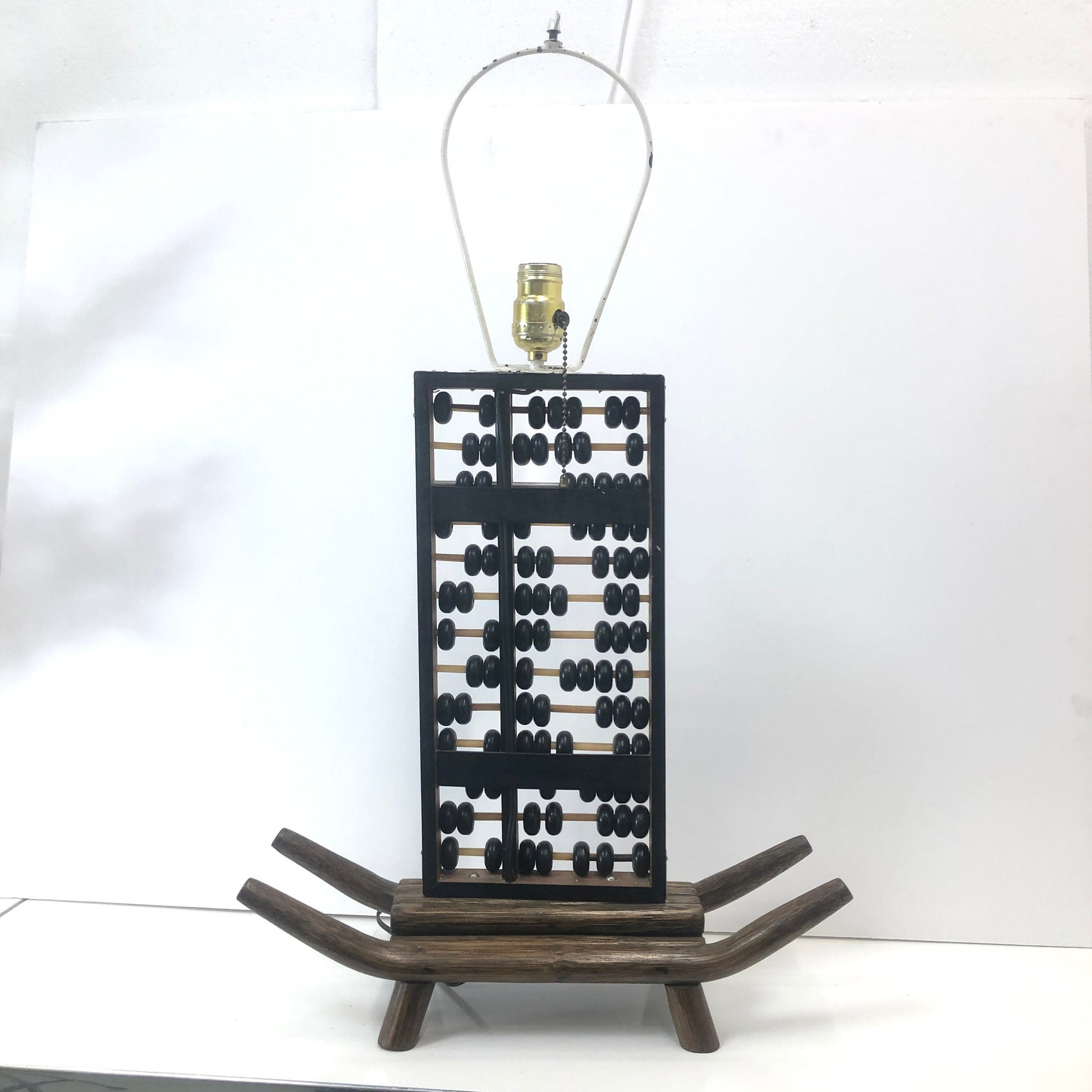 Large Chinoiserie Abacus Table Lamp