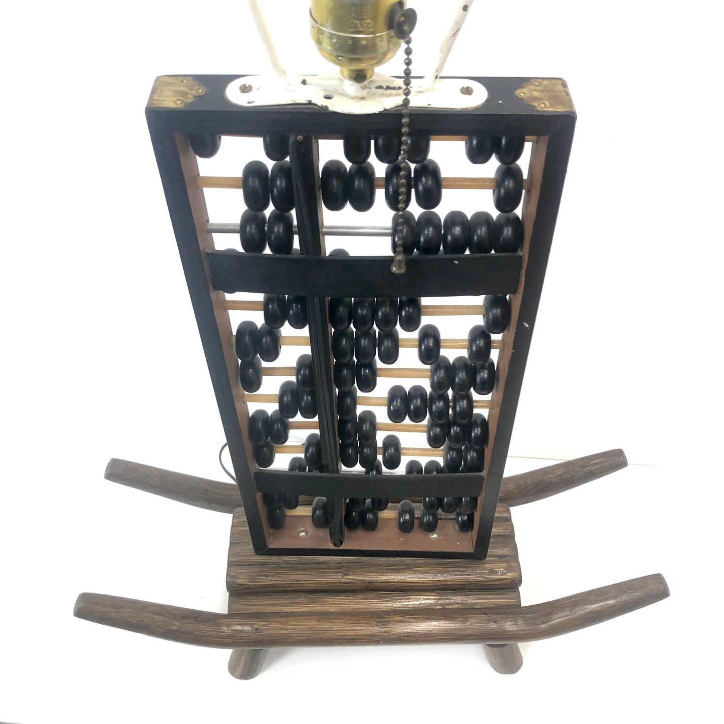 Large Chinoiserie Abacus Table Lamp