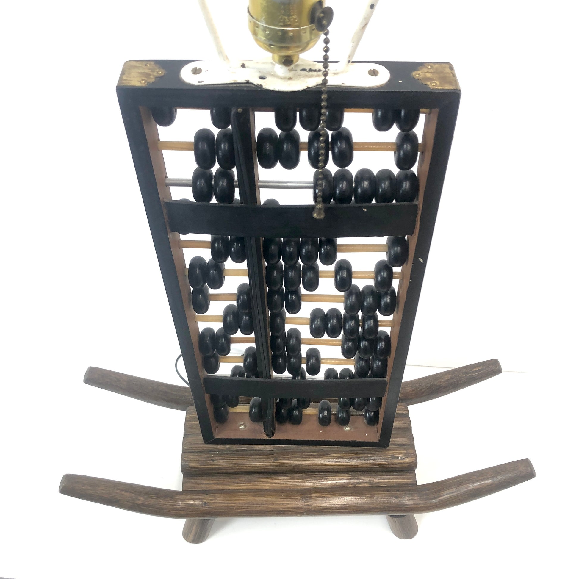 Large Chinoiserie Abacus Table Lamp