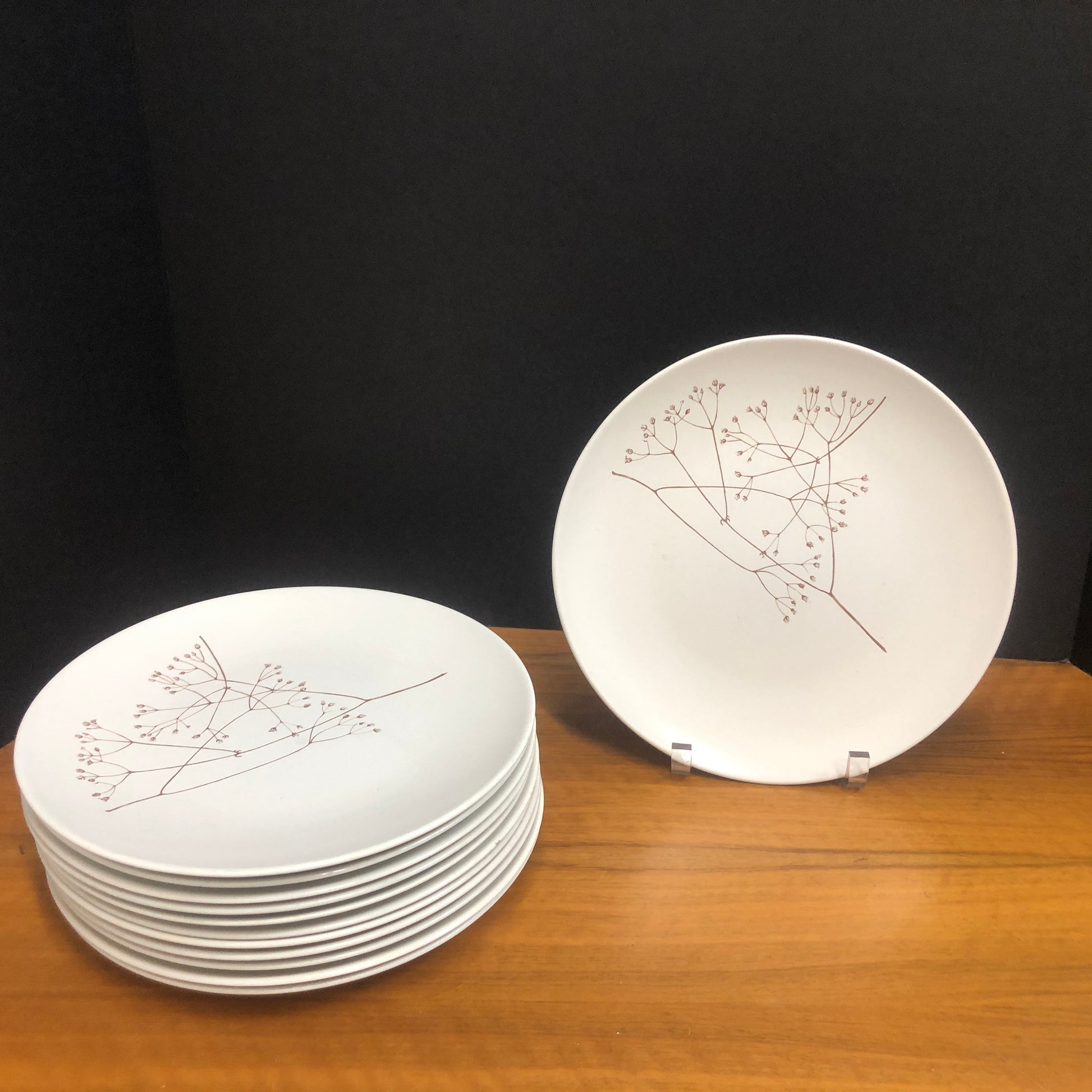 Set of 6 | Russel Wright Botanica Dinner Plates