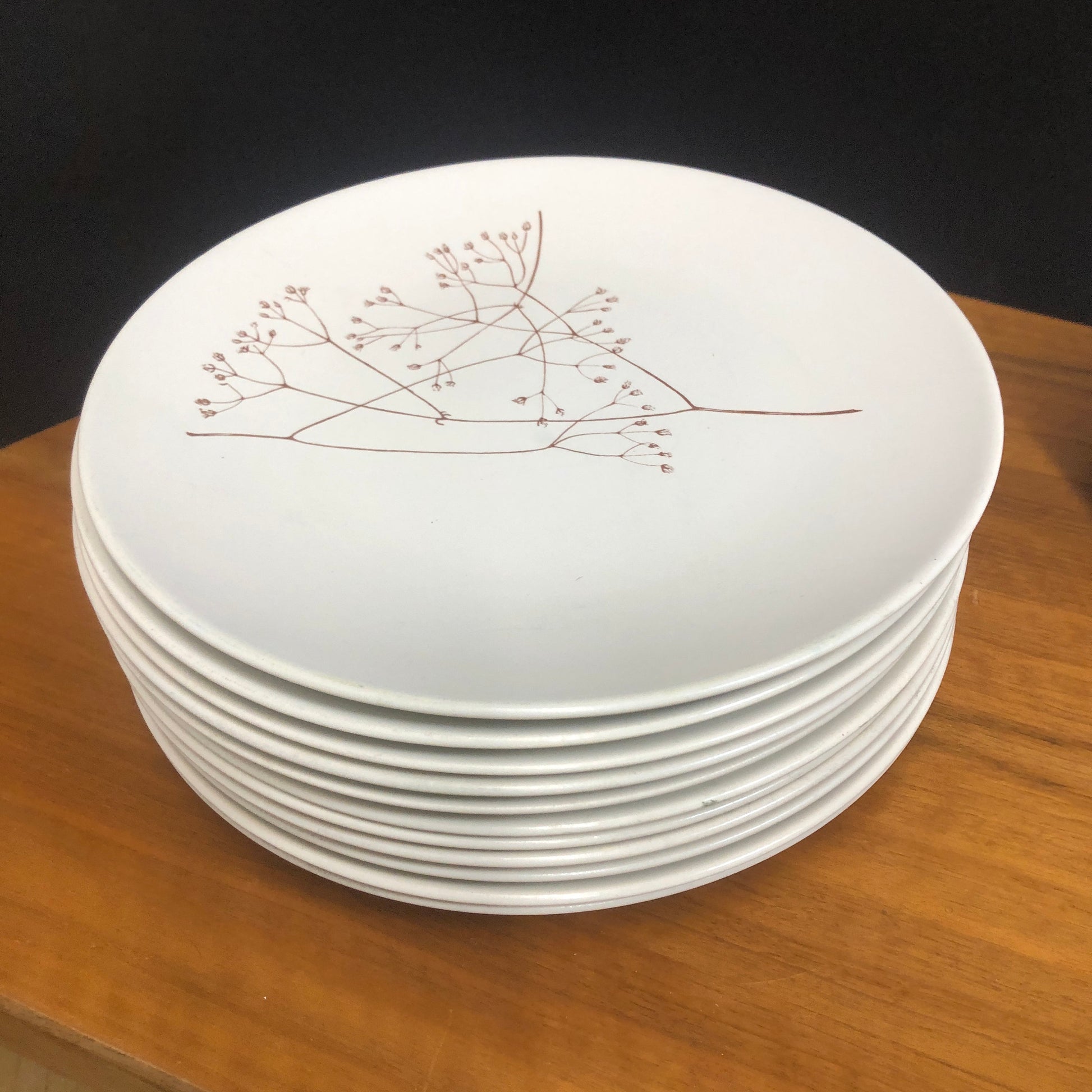 Set of 6 | Russel Wright Botanica Dinner Plates