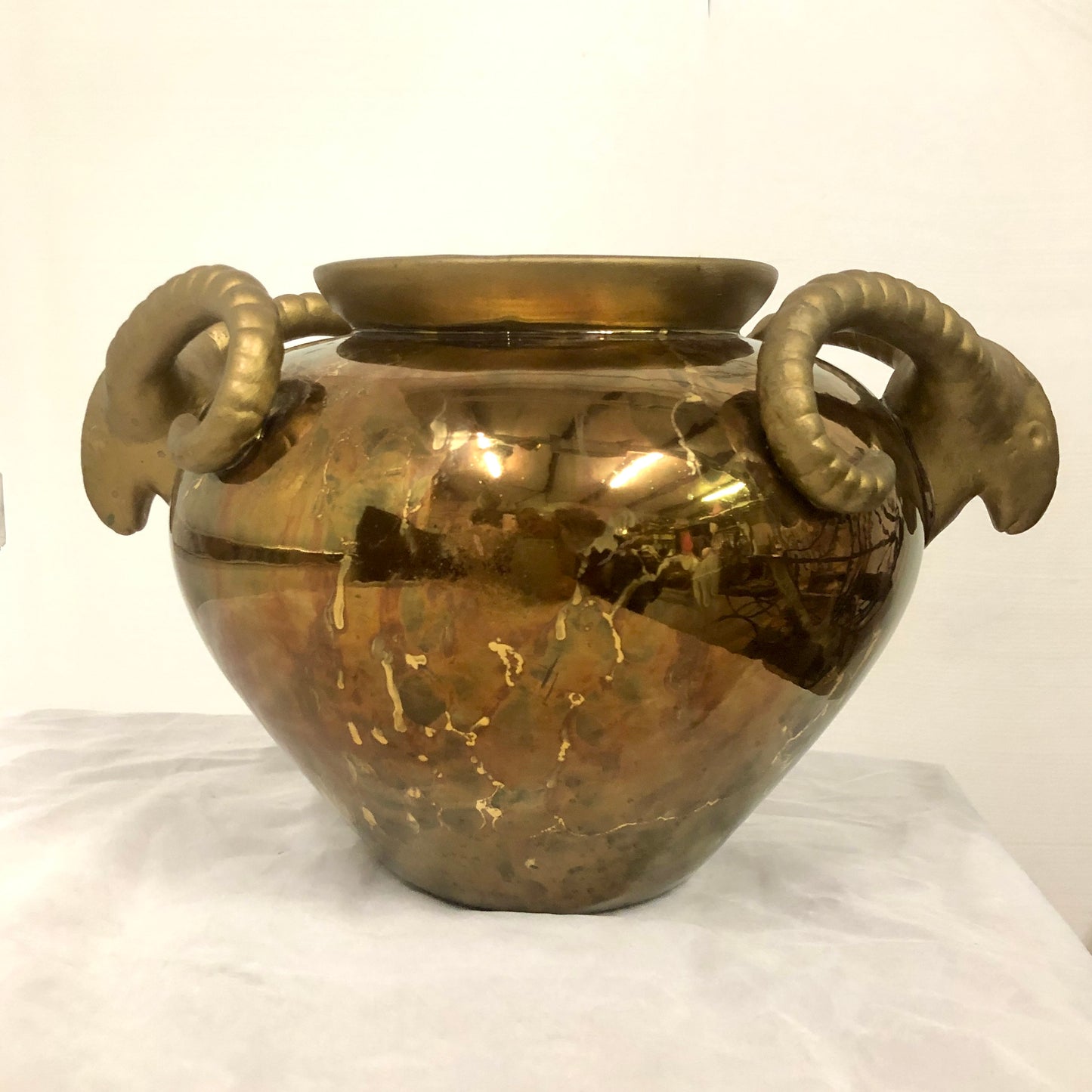 Copper Jar with Rams Head