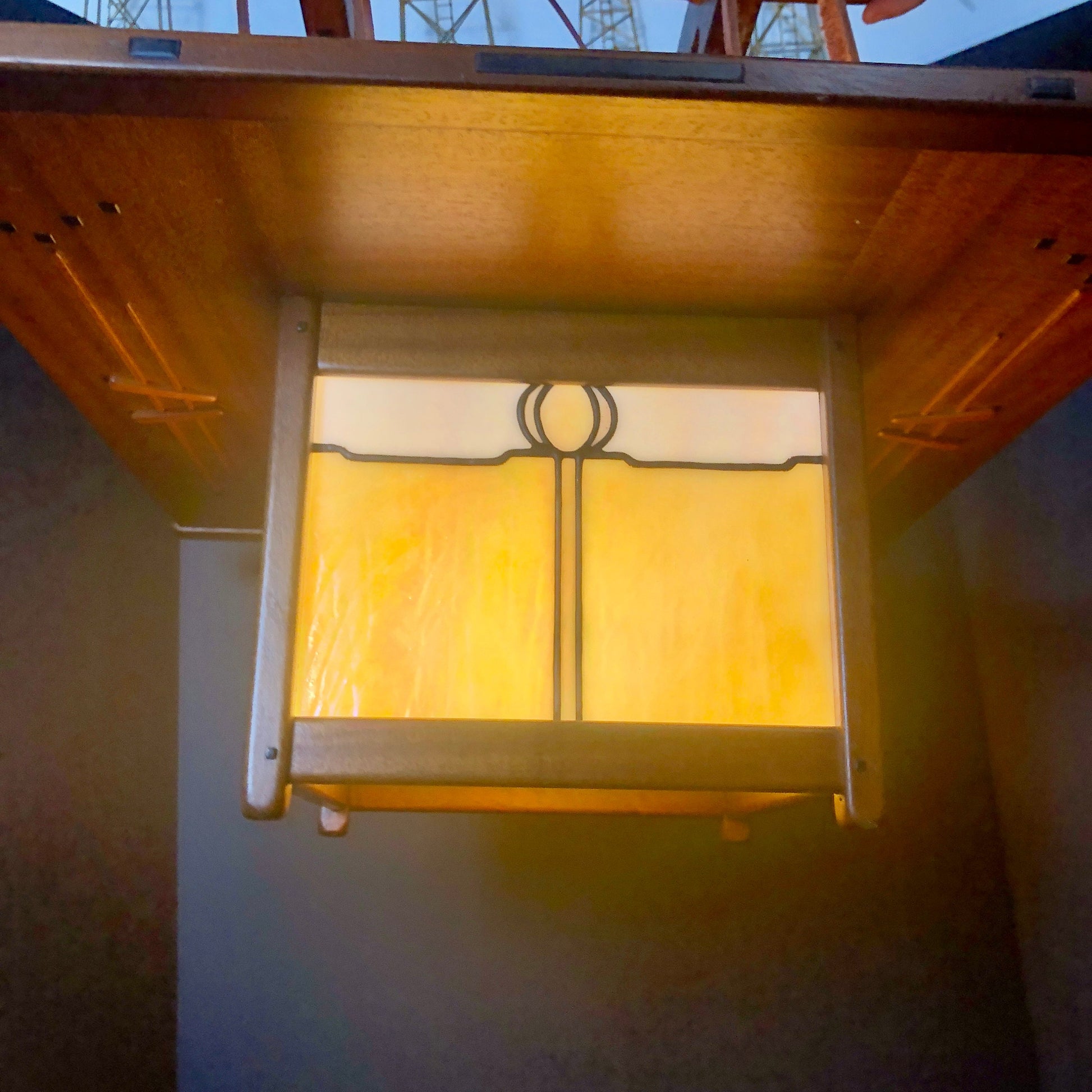 Handcrafted Mahogany Pendant Light | Craftsman