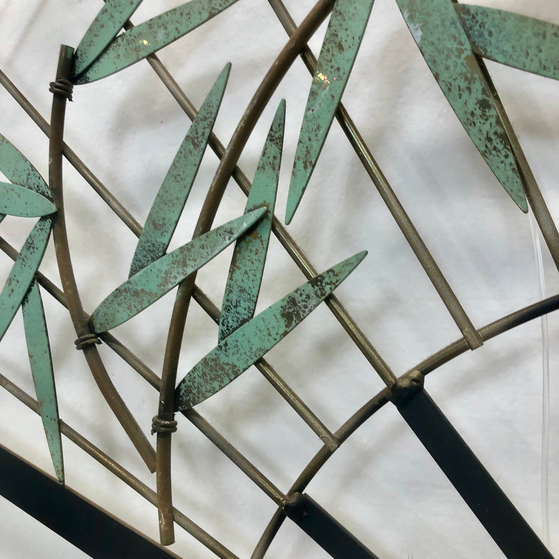 Jere Brass Asian Inspired Fan Wall Sculpture