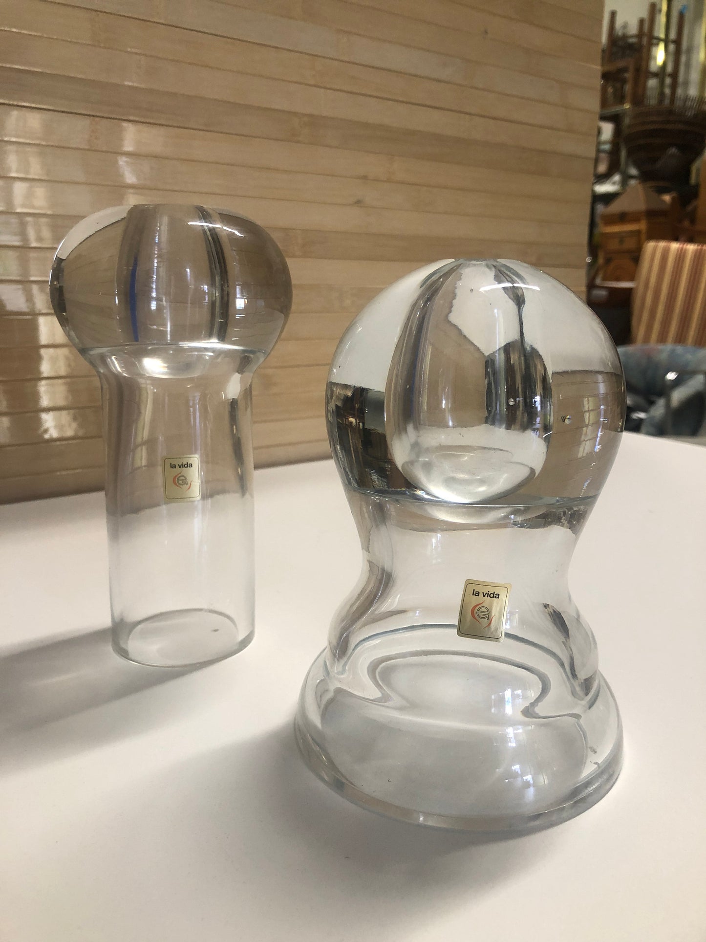 Superior Home Accessories Cool Glass Oil Candles | La Vita Italy | Pair from SHOPNAME]