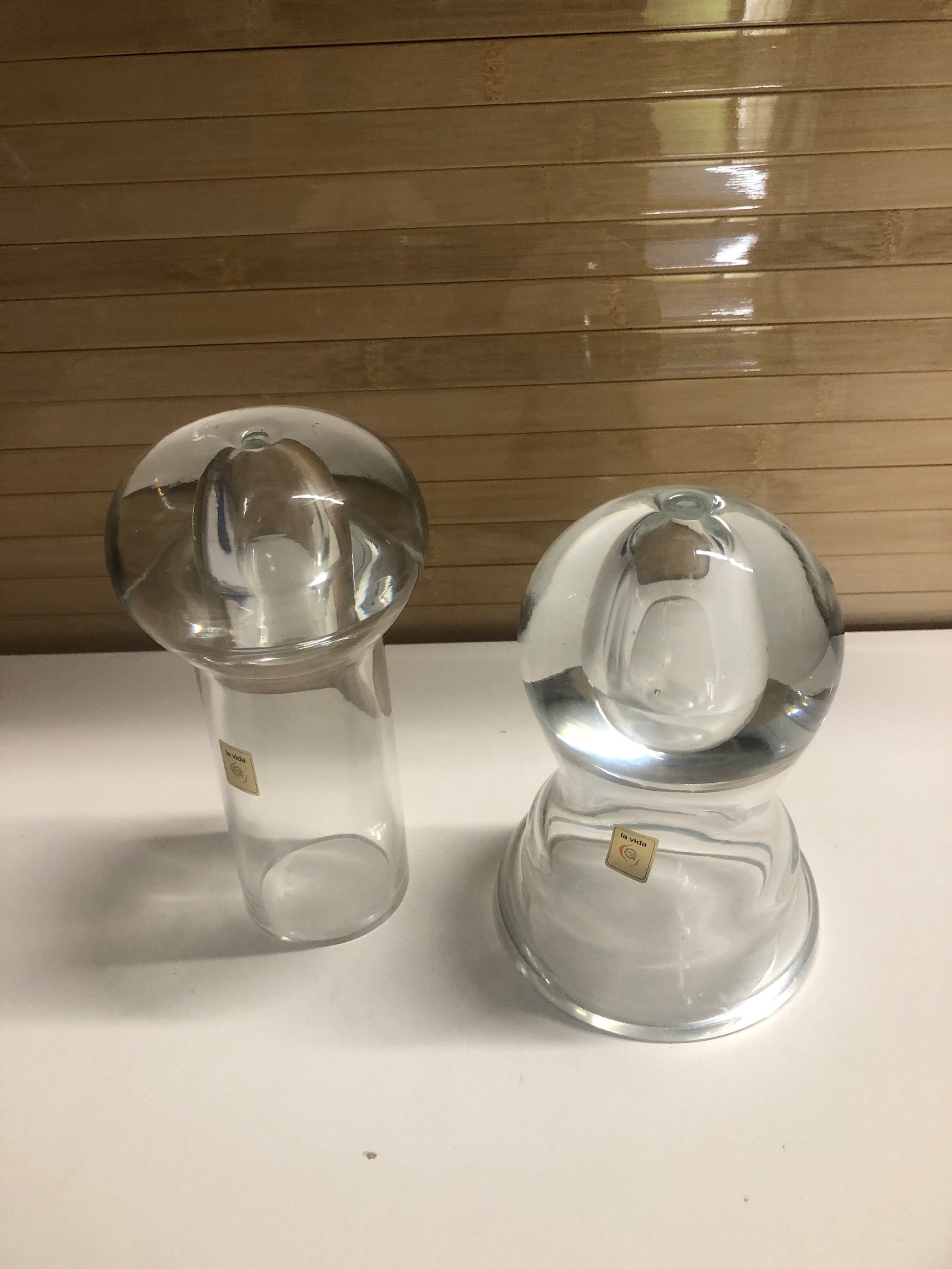 Superior Home Accessories Cool Glass Oil Candles | La Vita Italy | Pair from SHOPNAME]