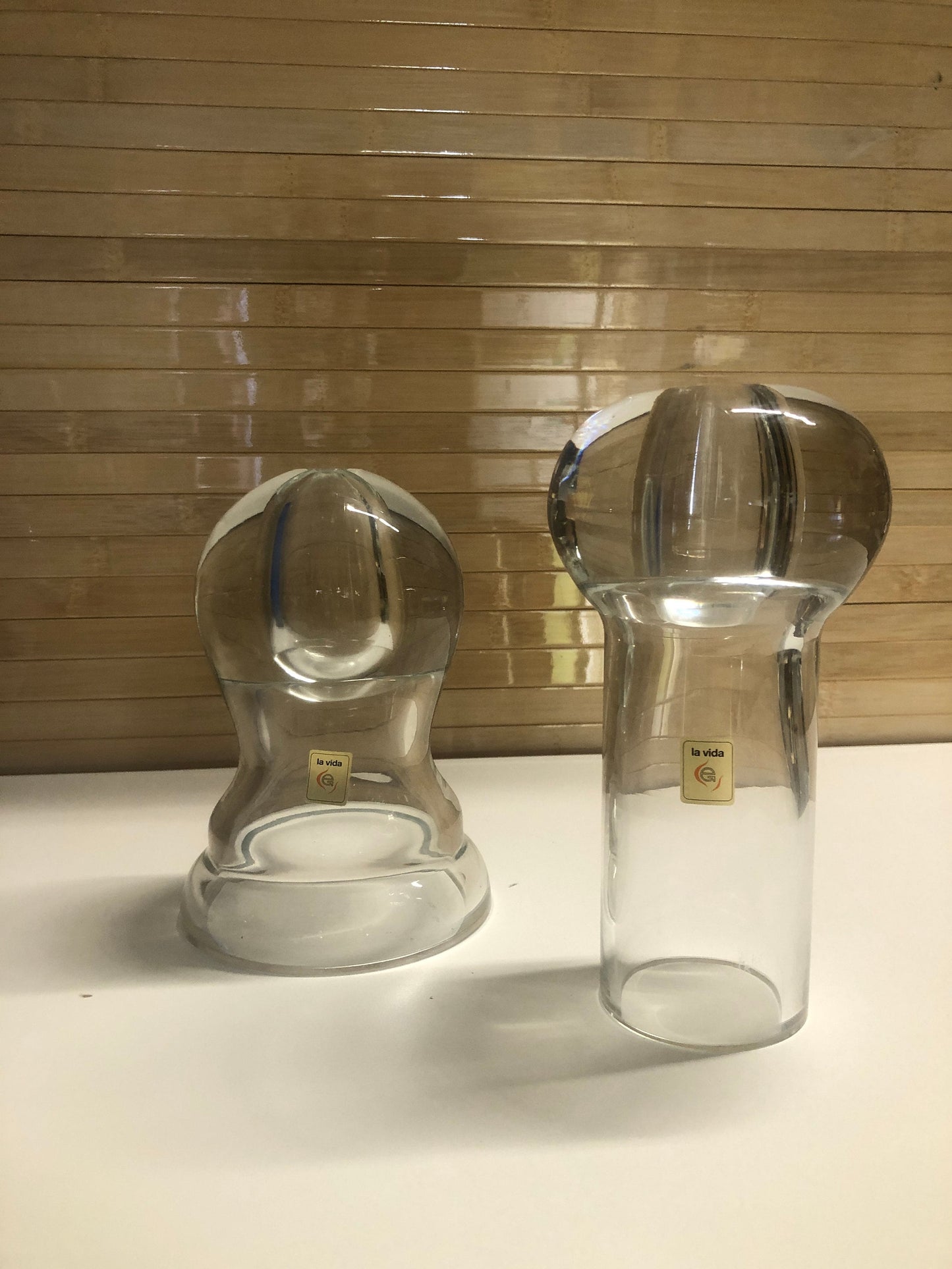 Superior Home Accessories Cool Glass Oil Candles | La Vita Italy | Pair from SHOPNAME]
