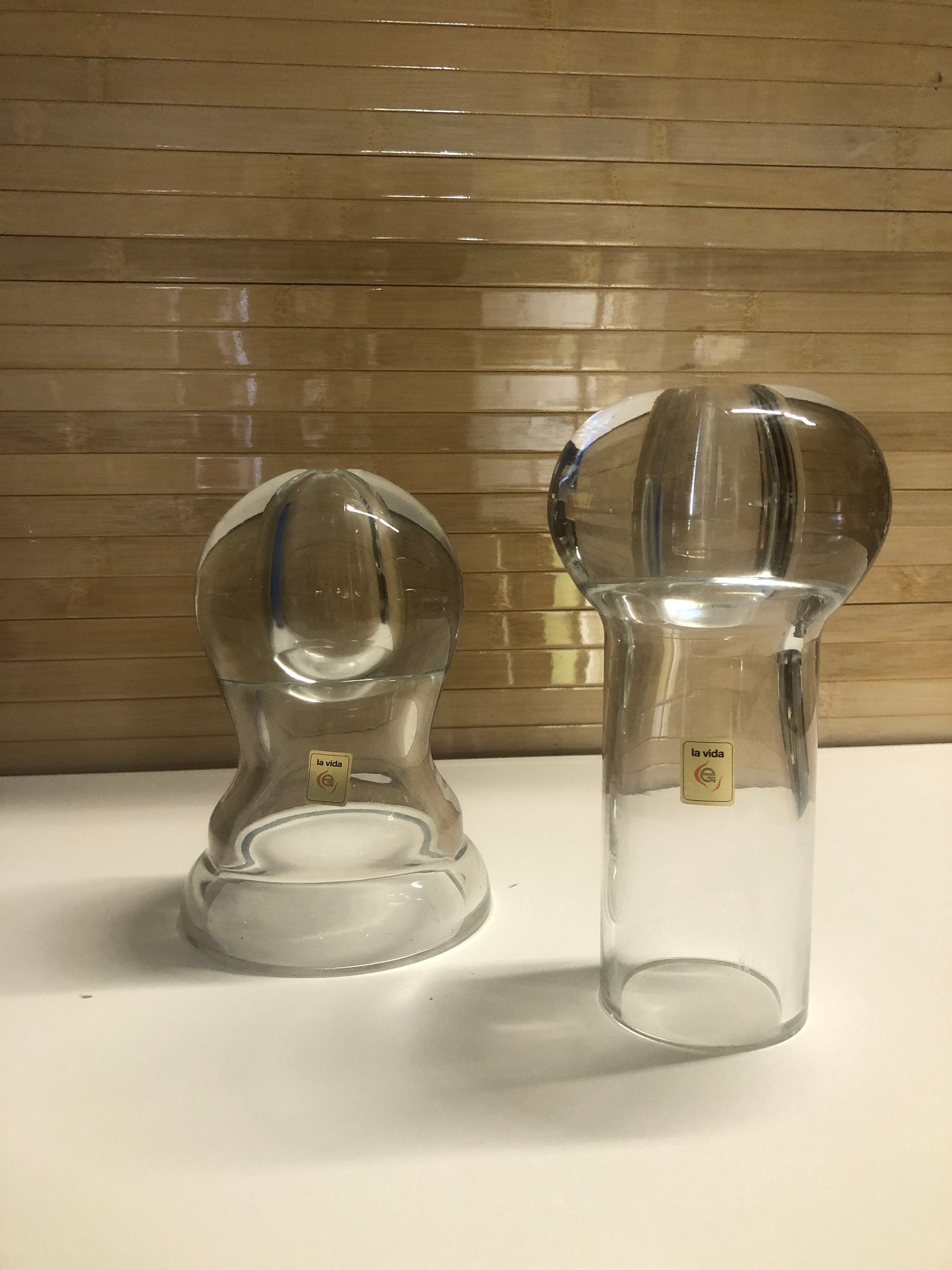 Superior Home Accessories Cool Glass Oil Candles | La Vita Italy | Pair from SHOPNAME]
