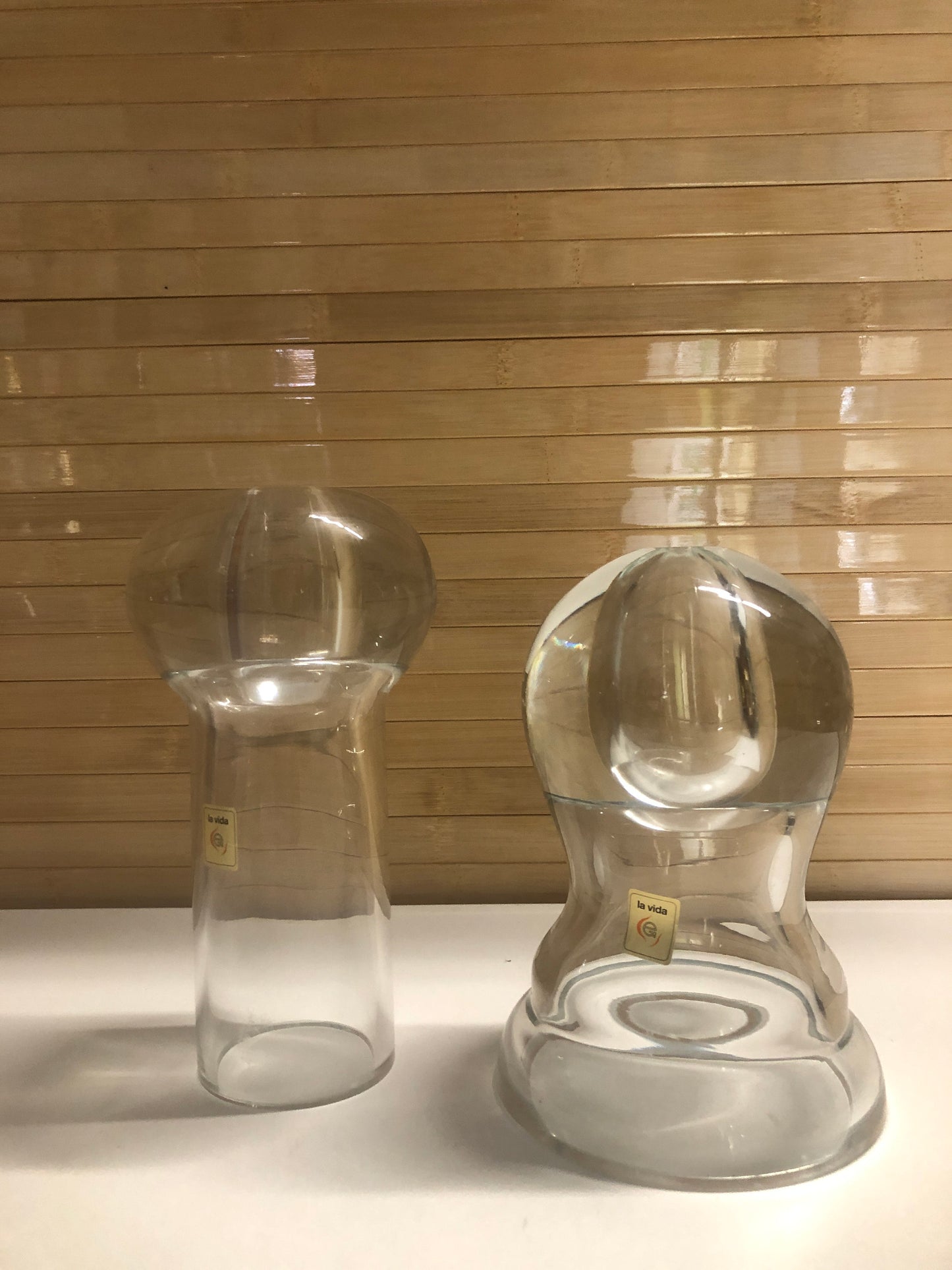 Superior Home Accessories Cool Glass Oil Candles | La Vita Italy | Pair from SHOPNAME]