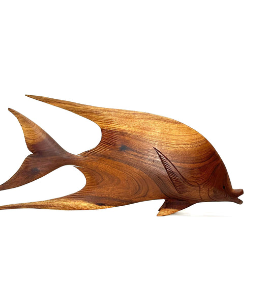 Superior Home Decor Cool Mid-Century Hand Carved Wooden Fish from SHOPNAME]