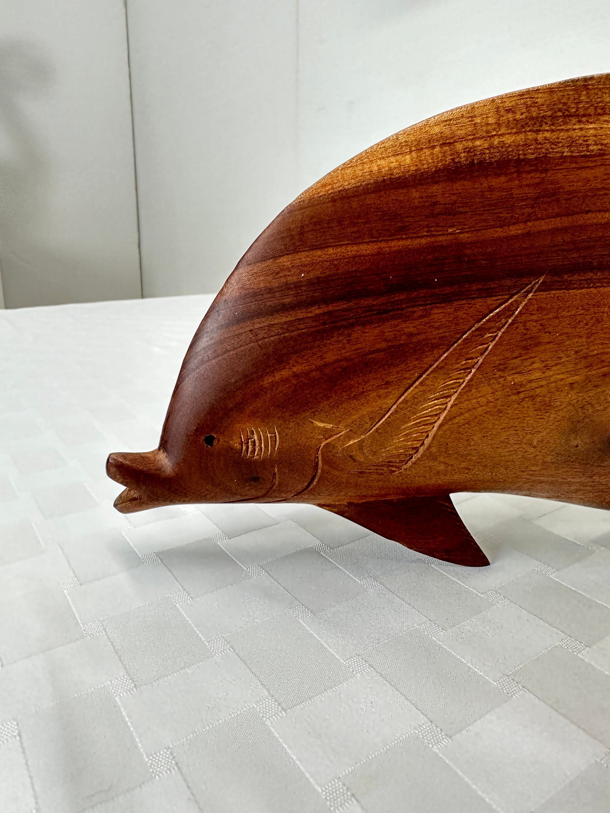 Superior Home Decor Cool Mid-Century Hand Carved Wooden Fish from SHOPNAME]