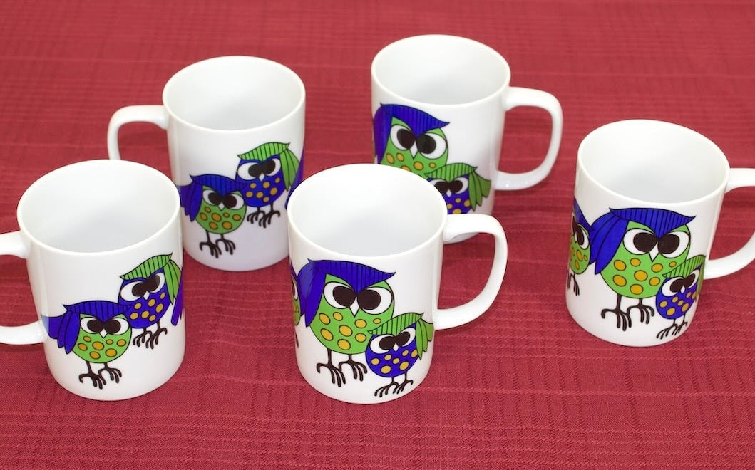 Superior 20th Century Kitchen & Dining like thisHigh 5 Vintage Coffee Cups w/ Owl design by Fitz & Floyd from OffCenterModern